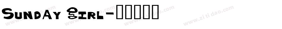 Sunday Girl字体转换